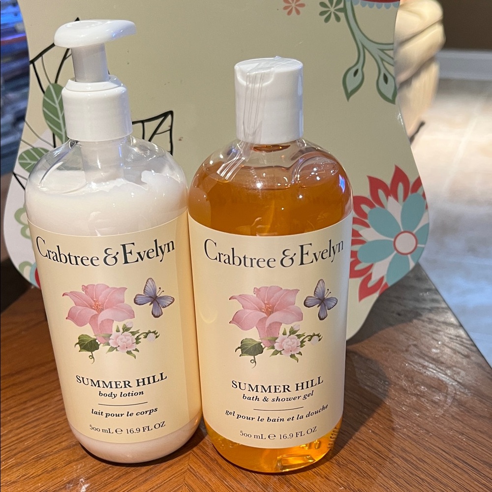 Crabtree & Evelyn Summer Hill Body Lotion and Shower Gel Set